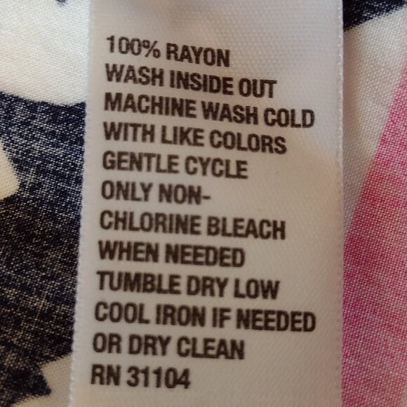 Crown & Ivy Summer Sleeveless Top, Small Blue & White Flamingos Pattern - Picture 11 of 11